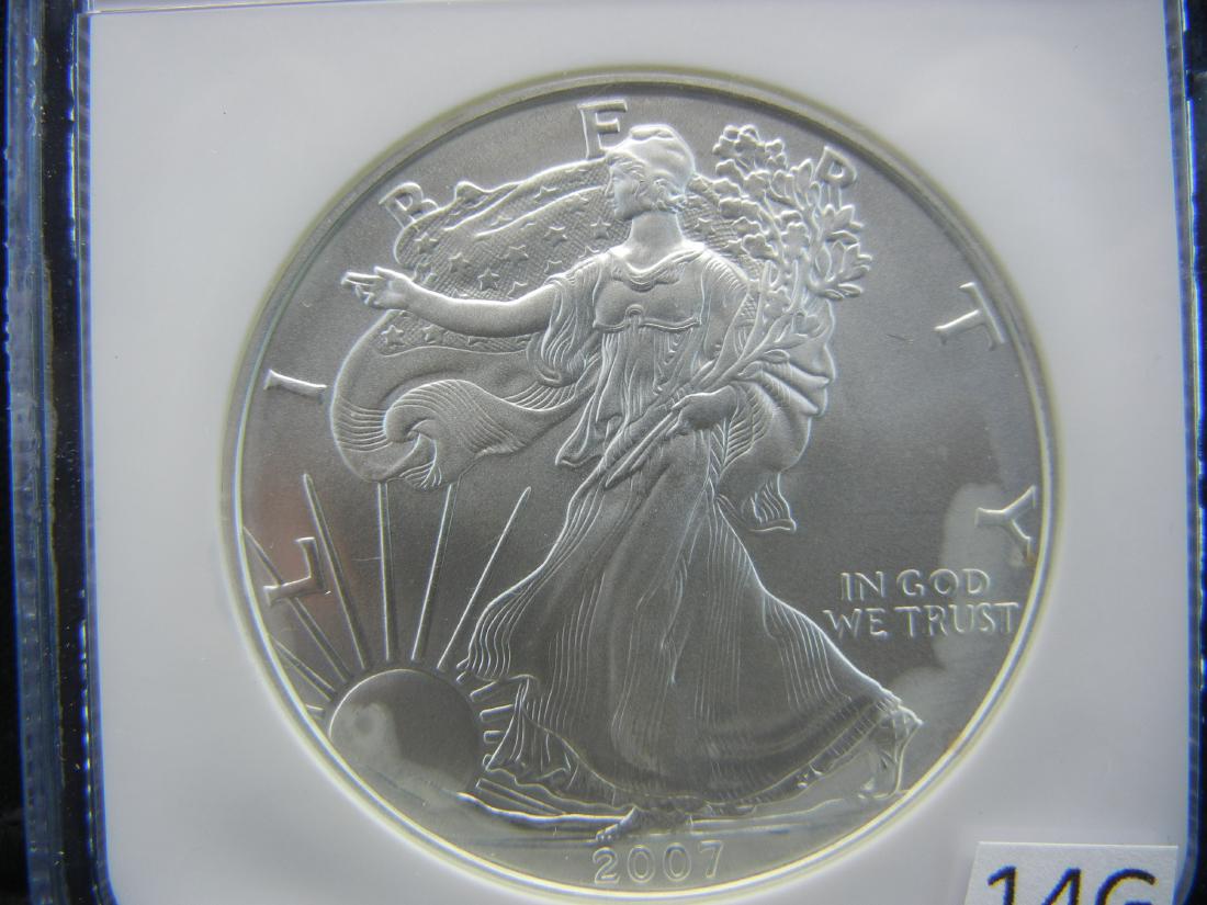 2007 NGC MS69 Early Releases Silver American Eagle (1 of 4)