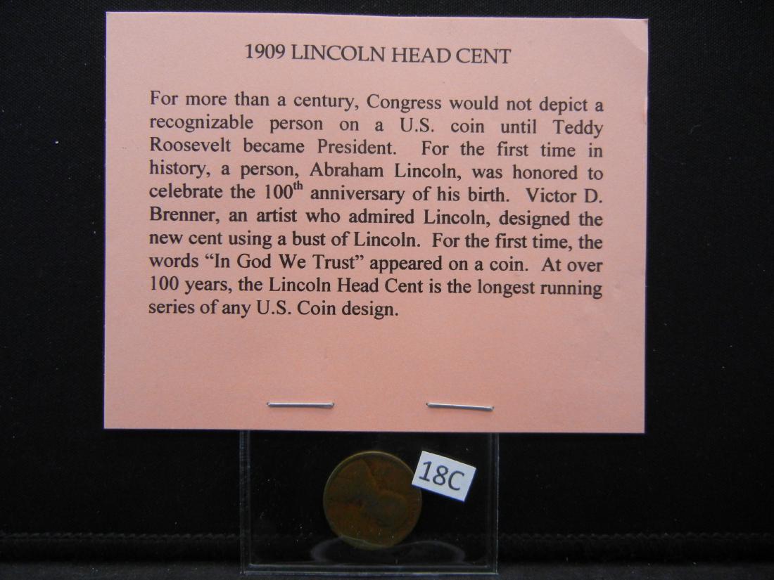 1909 First Year Lincoln Wheat Cent (1 of 3)