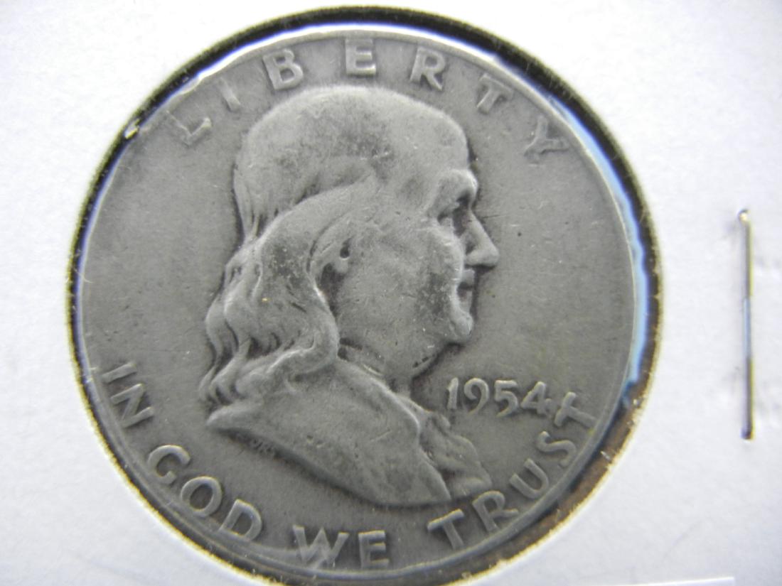 1954 D Franklin Half Dollar 90% Silver (1 of 3)