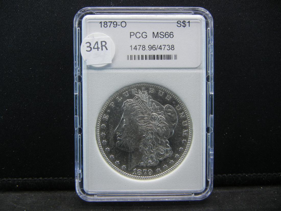1879 O Morgan Silver Dollar PCG MS66 (1 of 4)