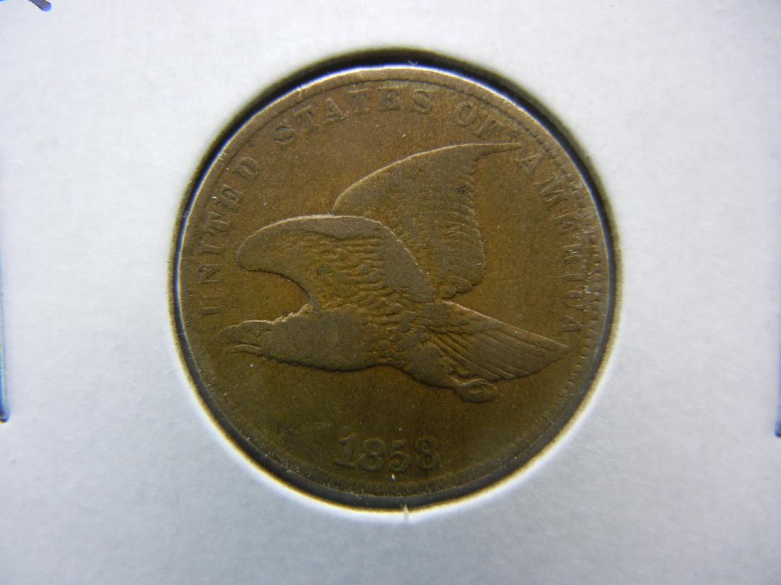 1858 SL Flying Eagle Cent XF (1 of 3)