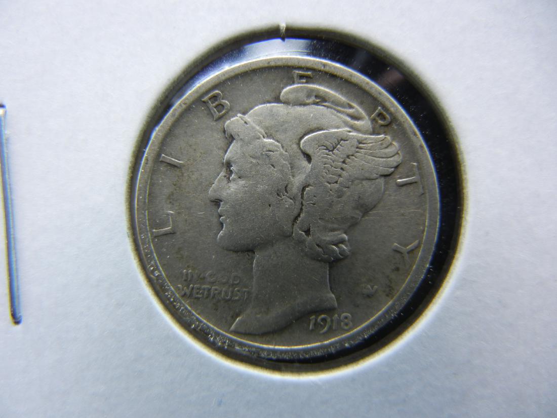 1918 D Fine Mercury Dime (1 of 3)