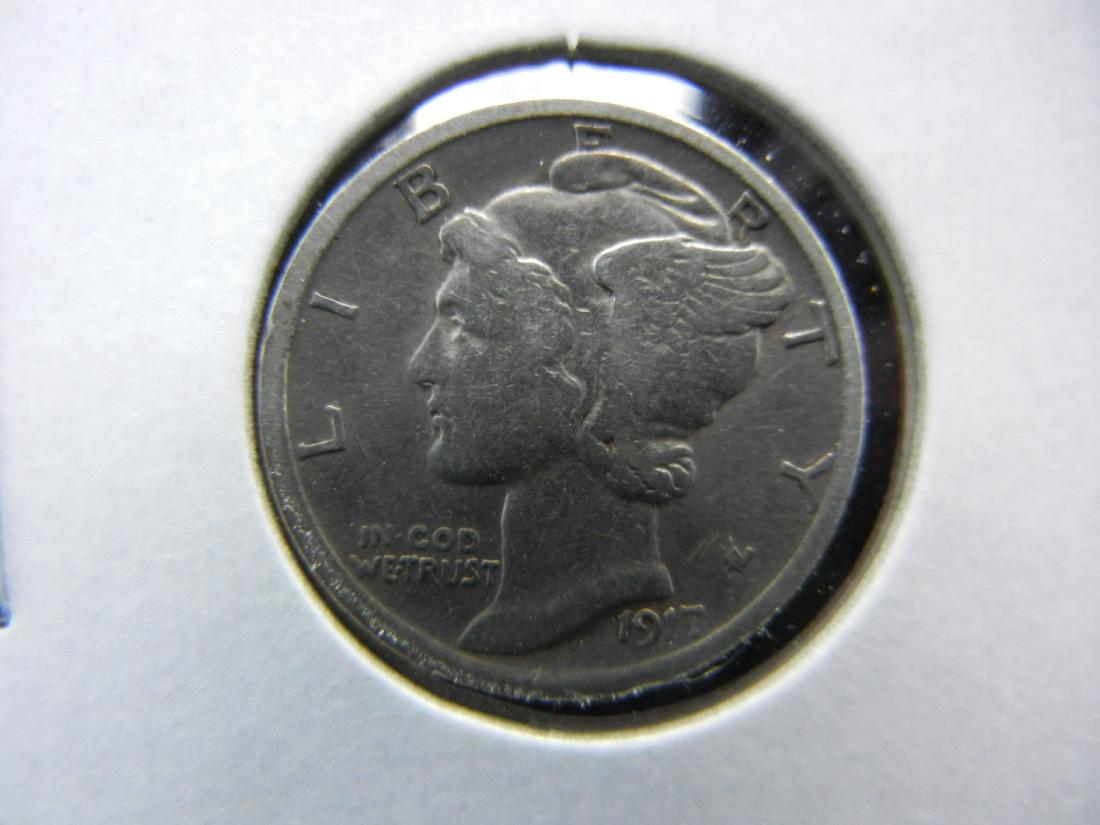 1917 S Choice VF Mercury Dime (1 of 3)
