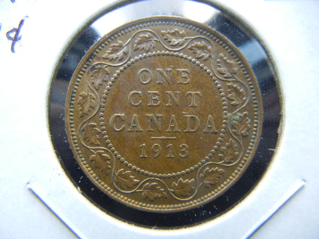 1913 Canada One Cent . UNC. (1 of 3)