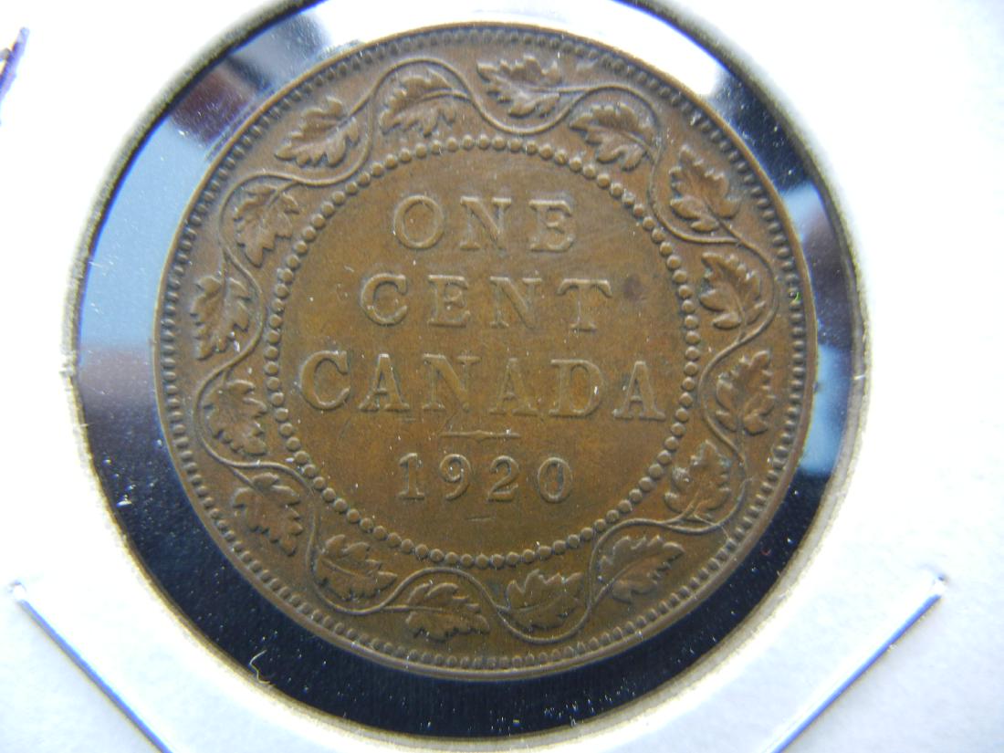1920 Canada One Cent . Brown. AU/UNC. (1 of 3)