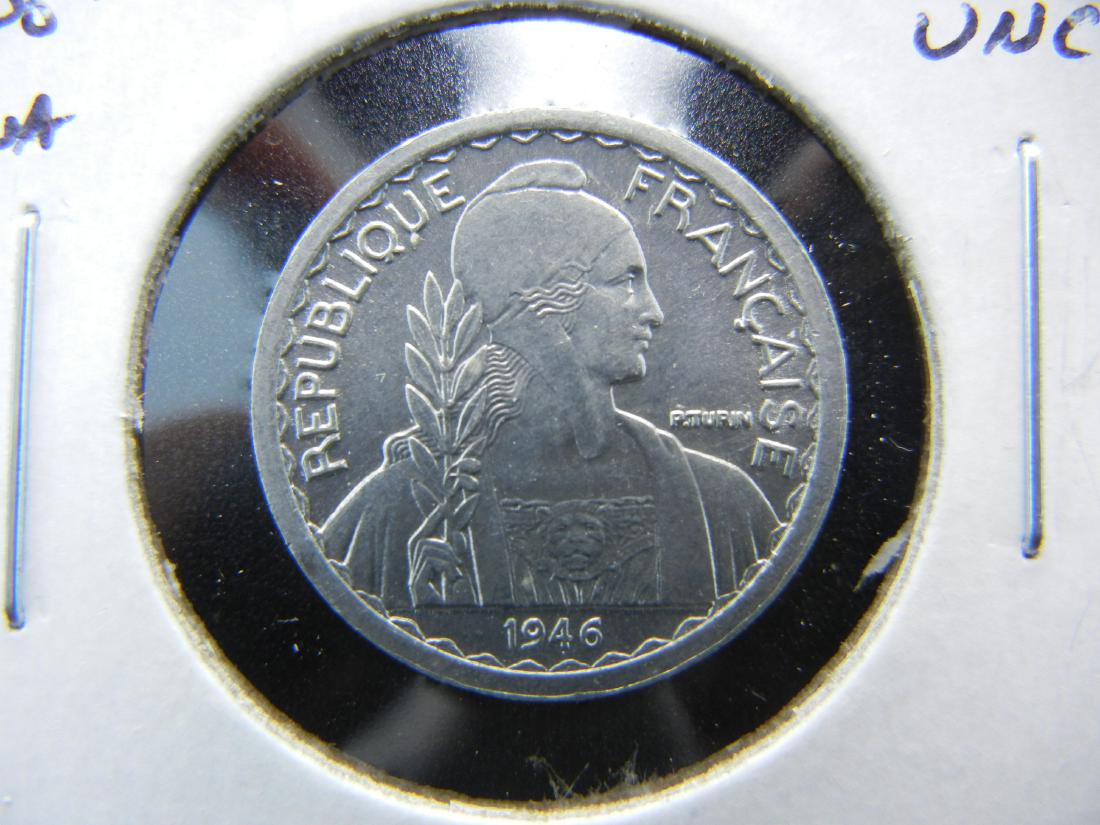 1946 French Indo-China 5c. Nice UNC. (1 of 3)