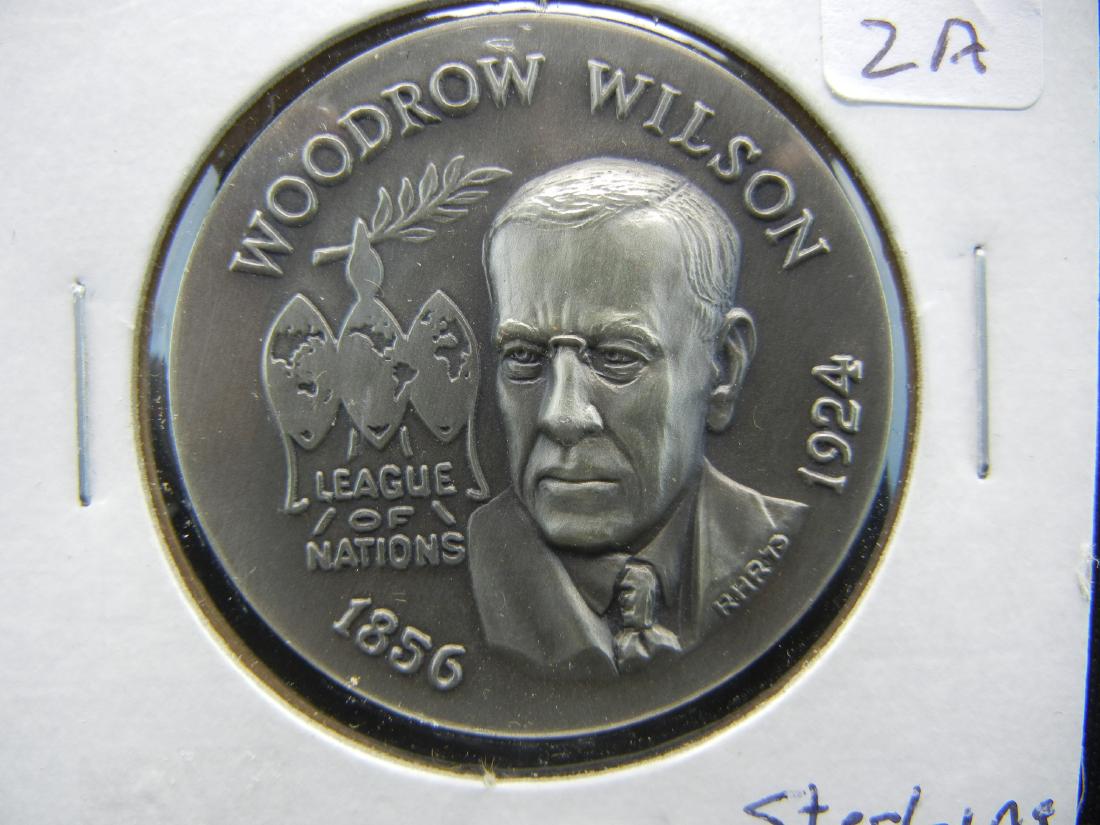 Woodrow Wilson Sterling Medal produced by the Catholic: Woodrow Wilson Sterling Medal produced by the Catholic Digest. At least an ounce