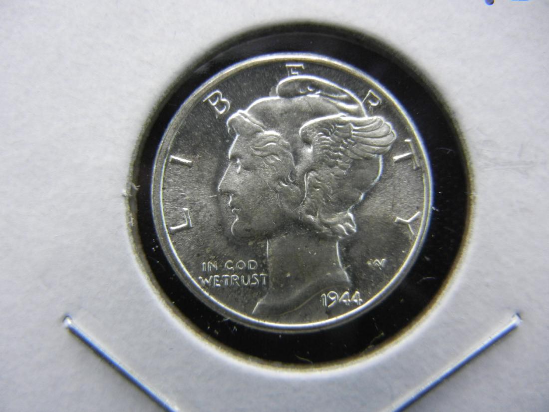 1944 Mercury Dime.   Gem Brilliant Uncirculated. (1 of 3)