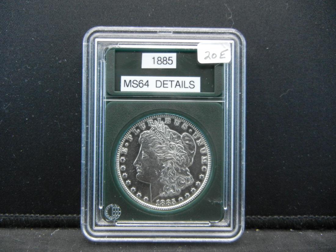 1885 Morgan Silver Dollar. Bu GEM (1 of 4)