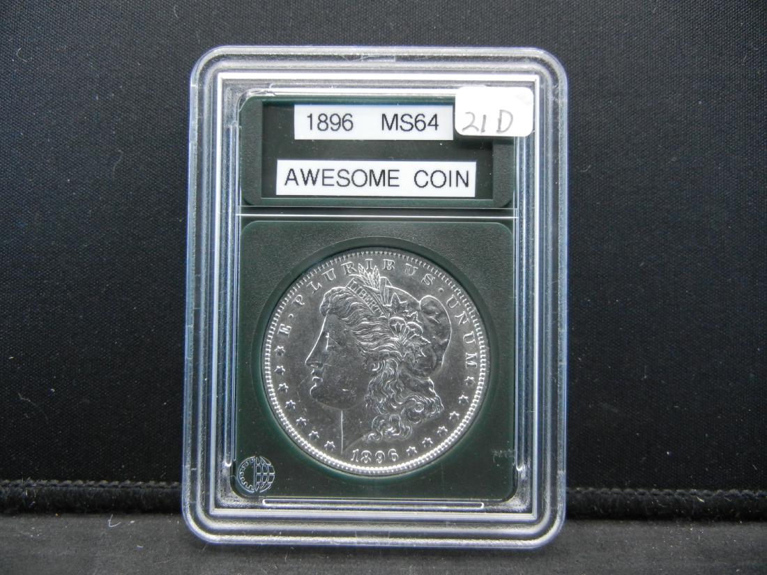 1896 Morgan Silver Dollar. BU Gem (1 of 4)