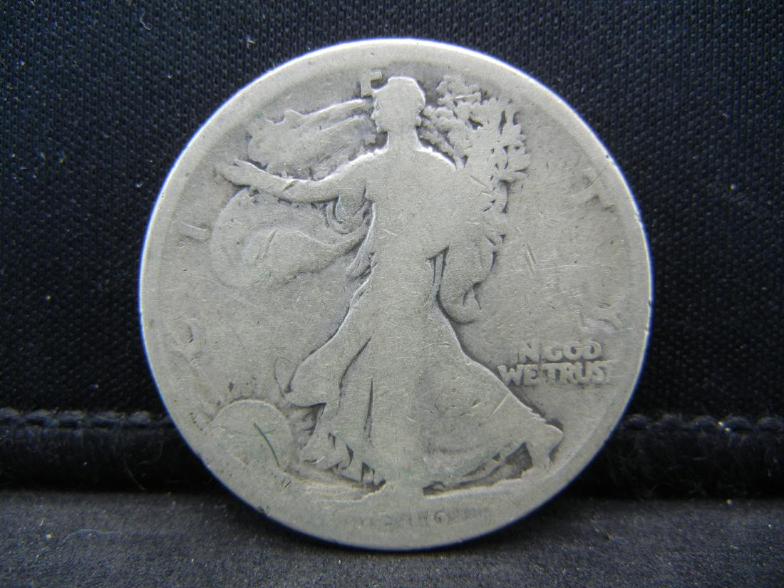 1916 Walking Liberty Half Dollar, Semi-Key Date. (1 of 2)