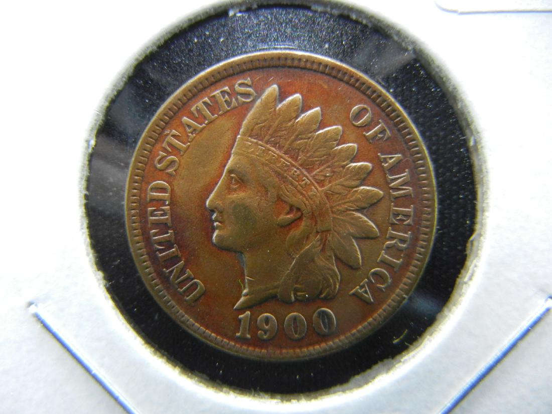1900 Indian One Cent .  Nice Details. (1 of 3)