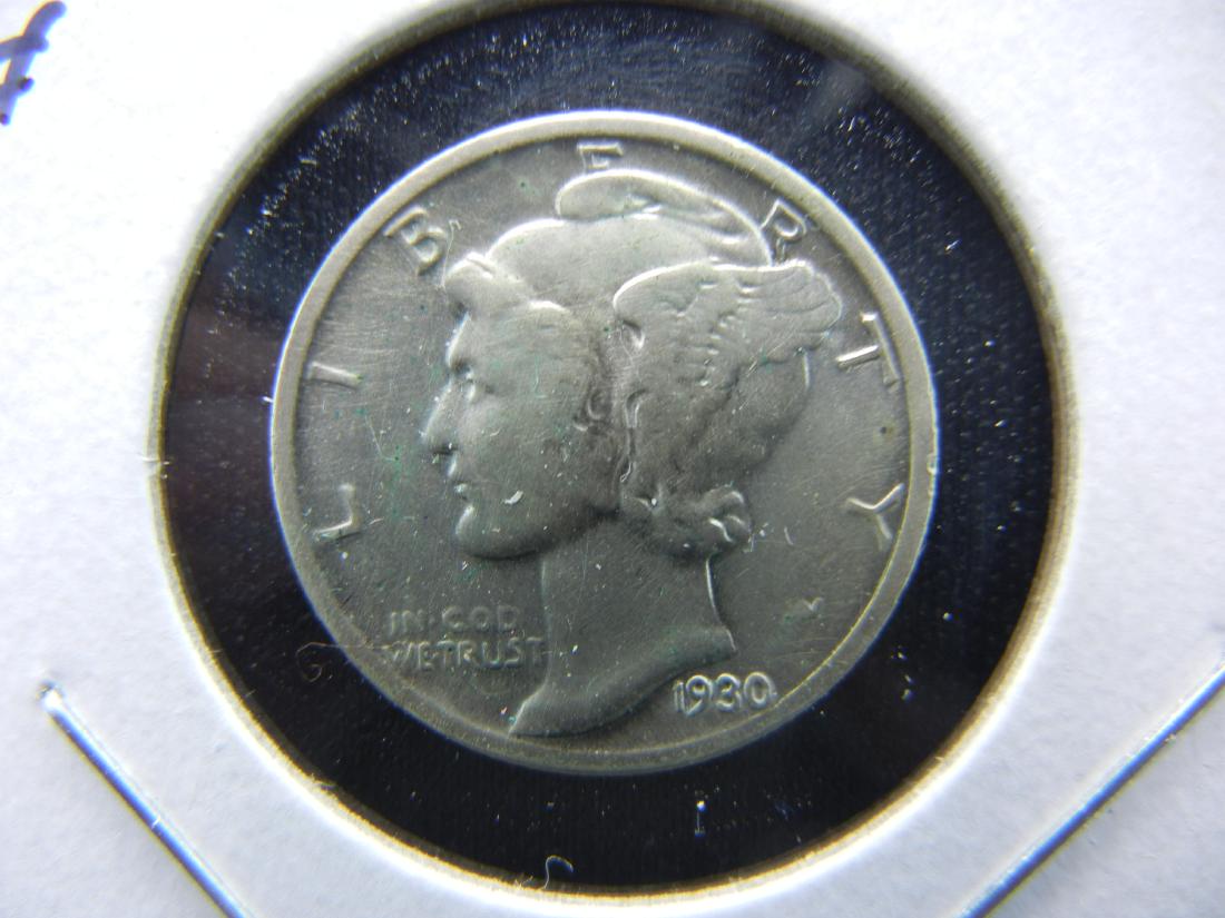 1930-S Mercury Dime .  XF. (1 of 3)