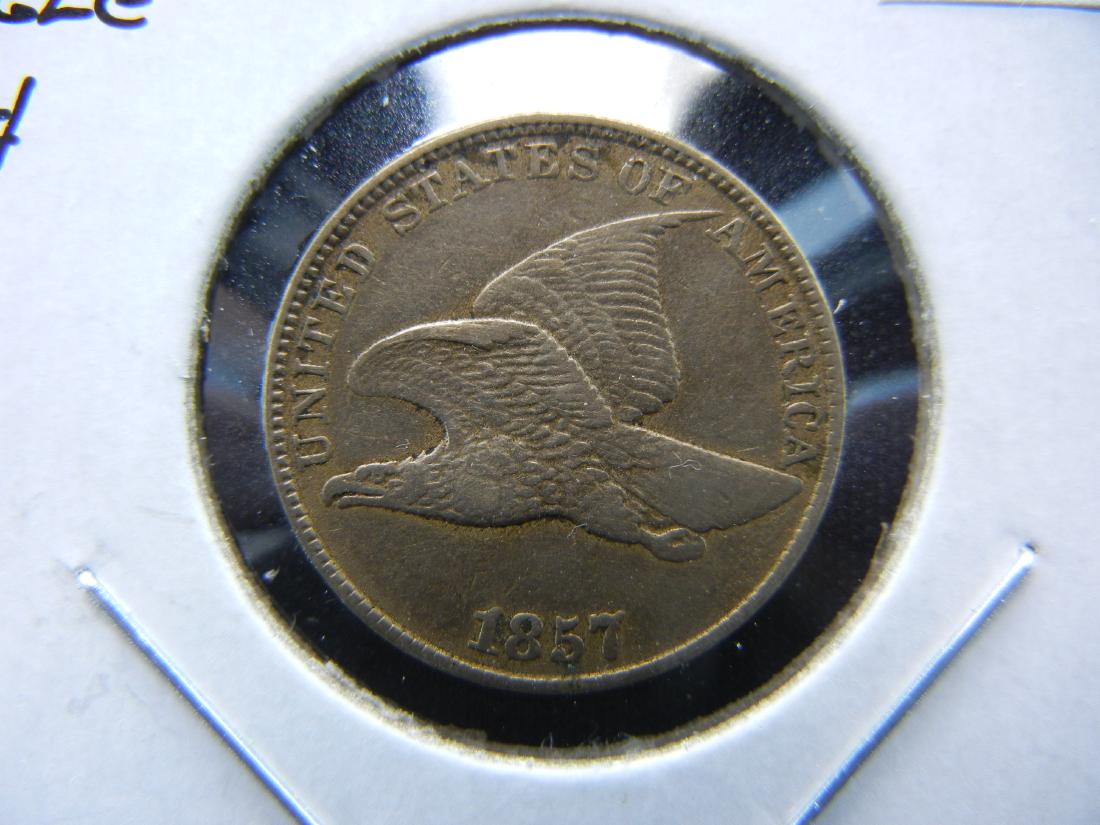 1857 Flying Eagle One Cent .  XF.  Nice! (1 of 3)