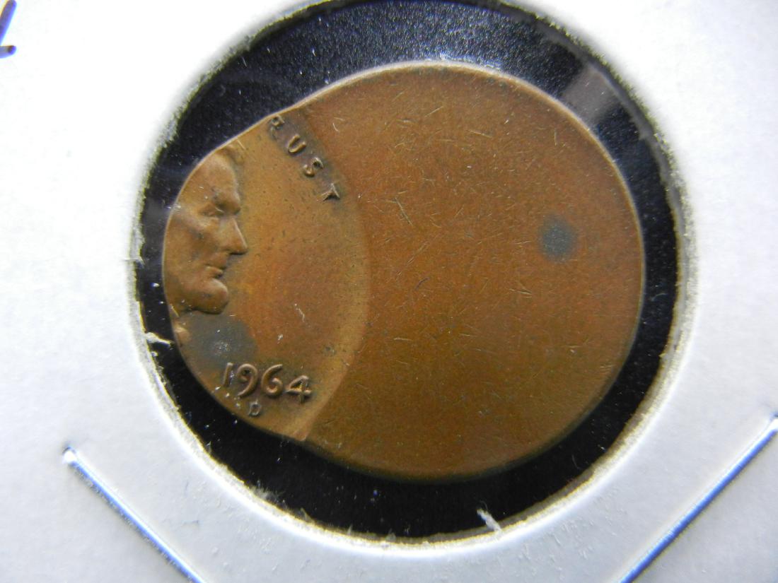 1964-D Lincoln One Cent .  Off-Center Strike.  Nice (1 of 3)