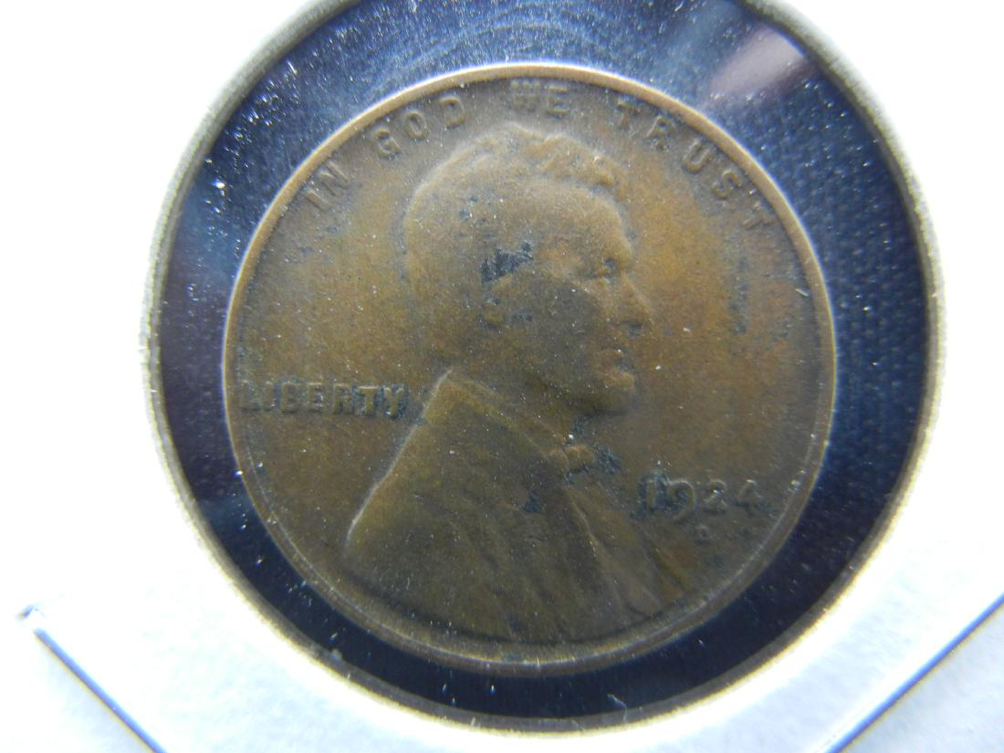 1924-D Lincoln Cent .  Fine.  Scarce. (1 of 3)