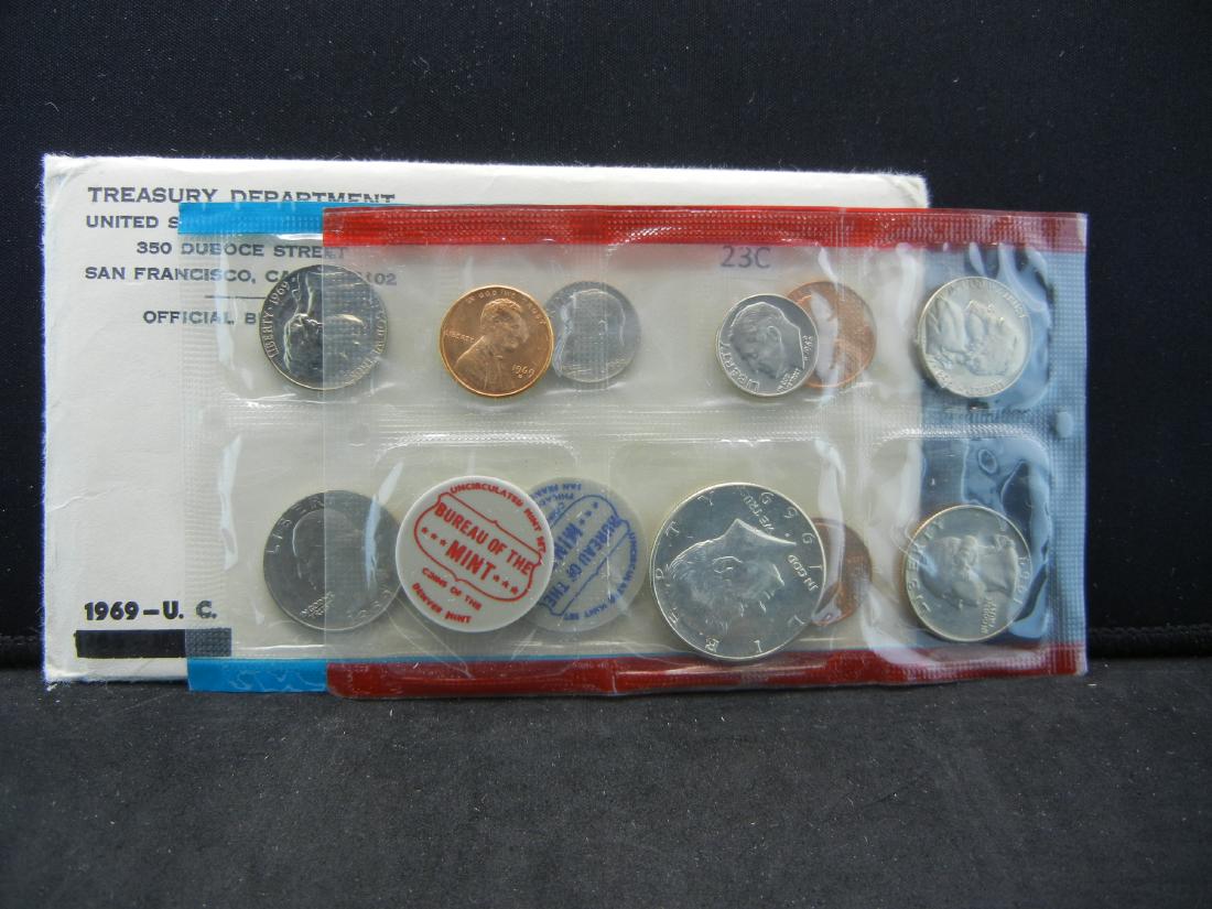 1969 Mint Set.  Original Mint Package (1 of 5)