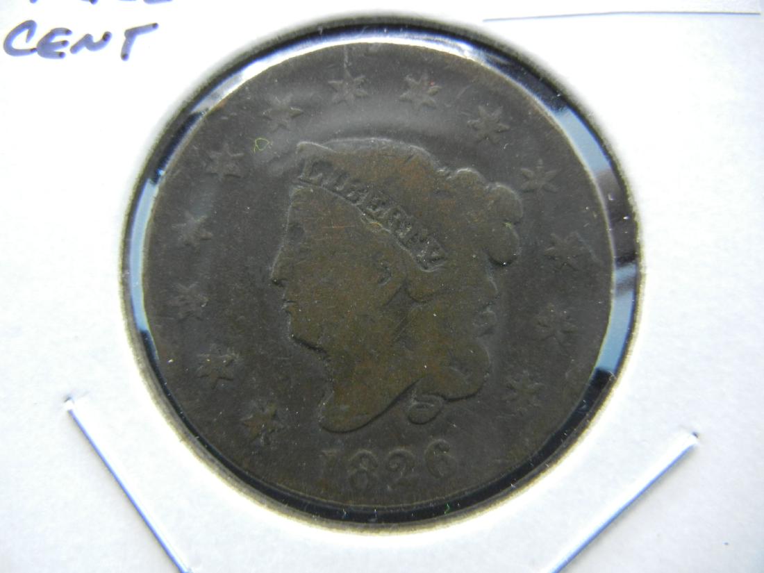 1826 Large Cent.  VG (1 of 3)