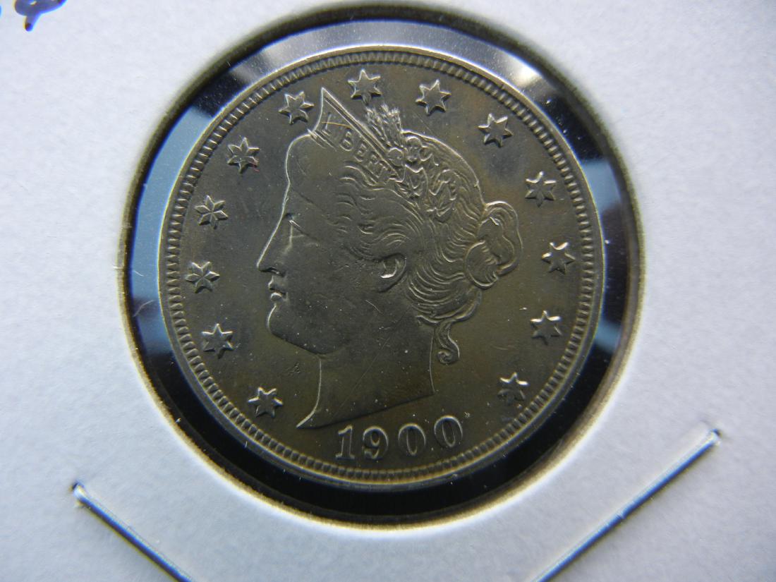 1900 Liberty Five Cent Piece .  Nice Details.  Looks (1 of 3)