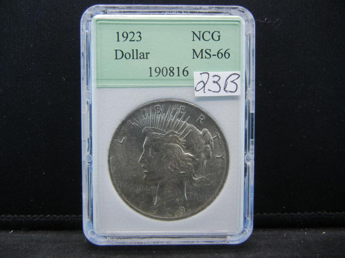 1923 Peace Dollar NCG MS66 (1 of 4)