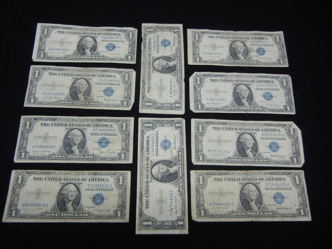 10 1935 One Dollar Silver Certificates (1 of 8)