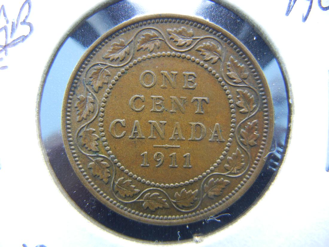 1911 Choice AU Canada One Cent (1 of 3)
