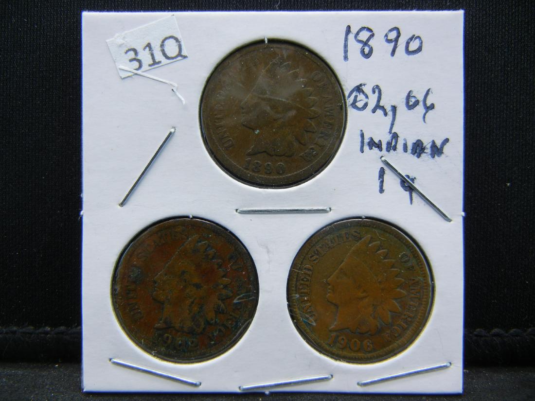 1890, 02, 06 Indian Head Cents (1 of 2)