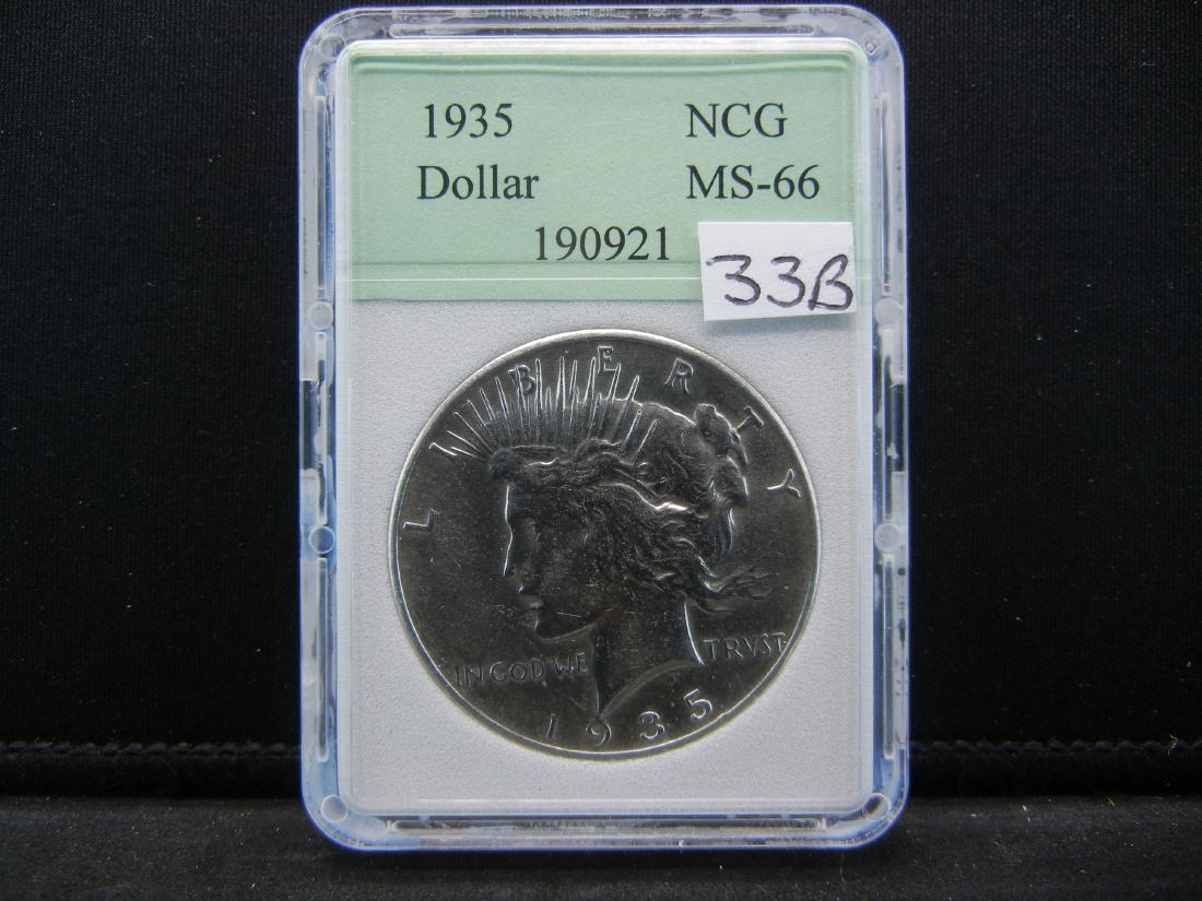 1935 Peace Dollar NCG MS66 (1 of 4)