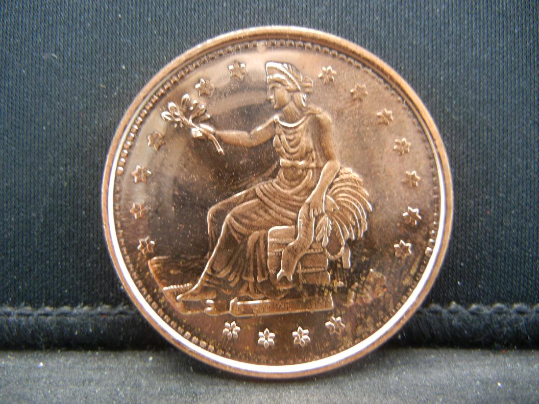 Sitting Liberty Copper .999 Fine (1 of 2)