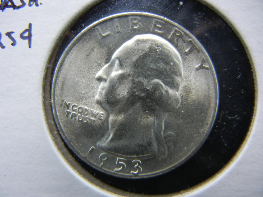 1953-S Washington Quarter .  Gem UNC. (1 of 3)