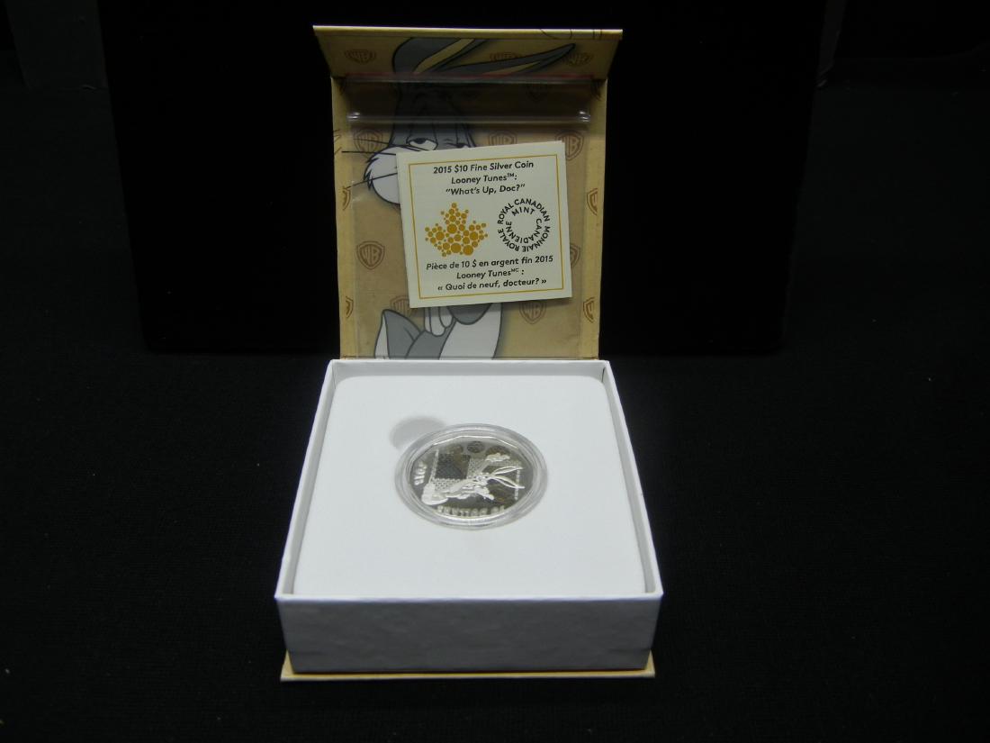 RCM 2015 Looney Tunes $10 Silver Coin "Whats Up Doc" (1 of 5)