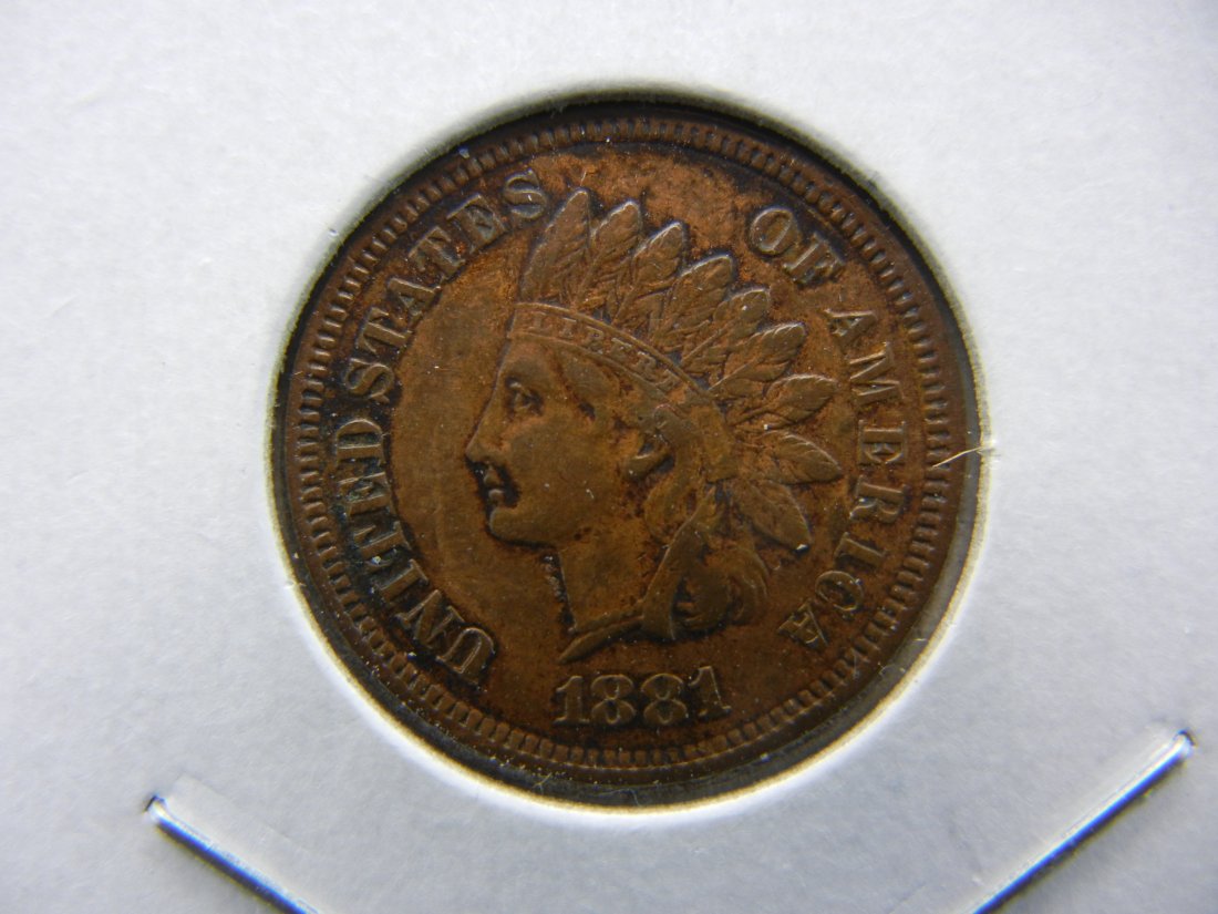1881 Indian Head Cent.   Nice Extra Fine. (1 of 3)