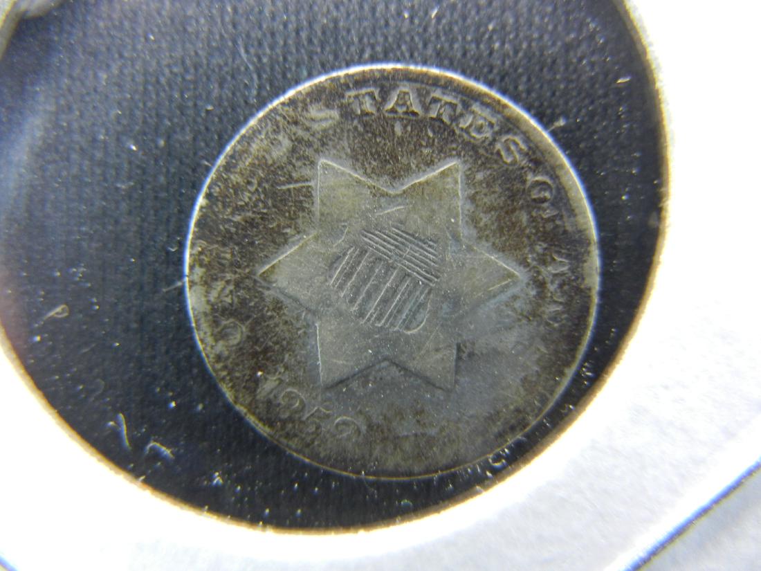 1852 Three Cent silver.  Lots of detail. (1 of 3)