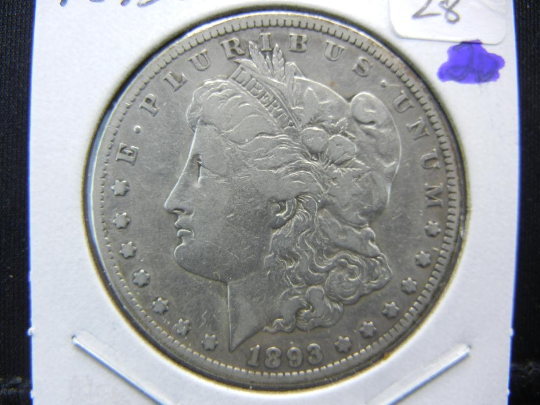1893-CC Morgan Dollar.  Second toughest CC and RARE in (1 of 3)