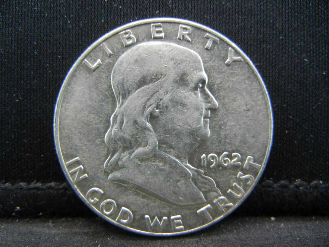 1962-D SILVER (90%) FRANKLIN HALF (ONLY 35.5 MILL EVER (1 of 2)