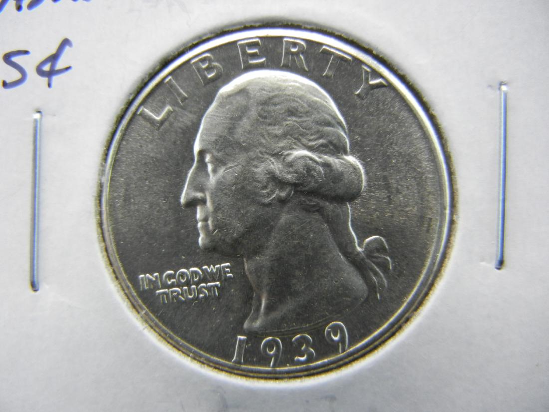 1939 Washington Quarter.  UNC. (1 of 3)