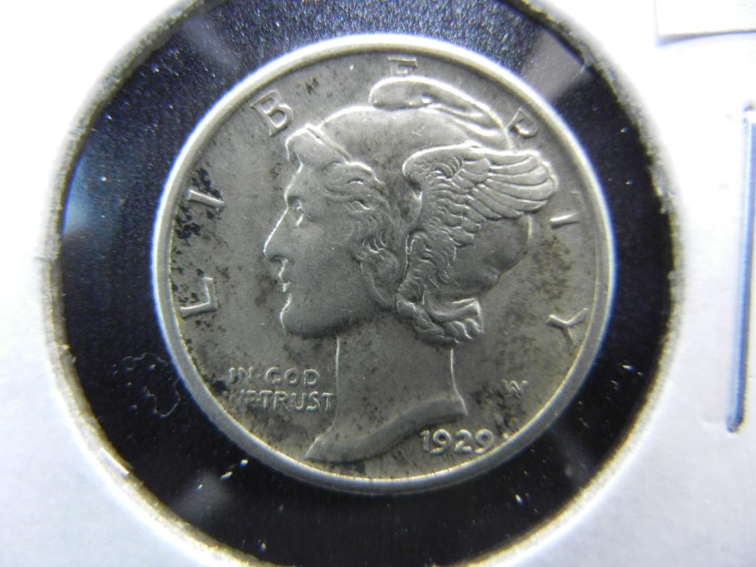 1929 Mercury Dime .  UNC. (1 of 3)
