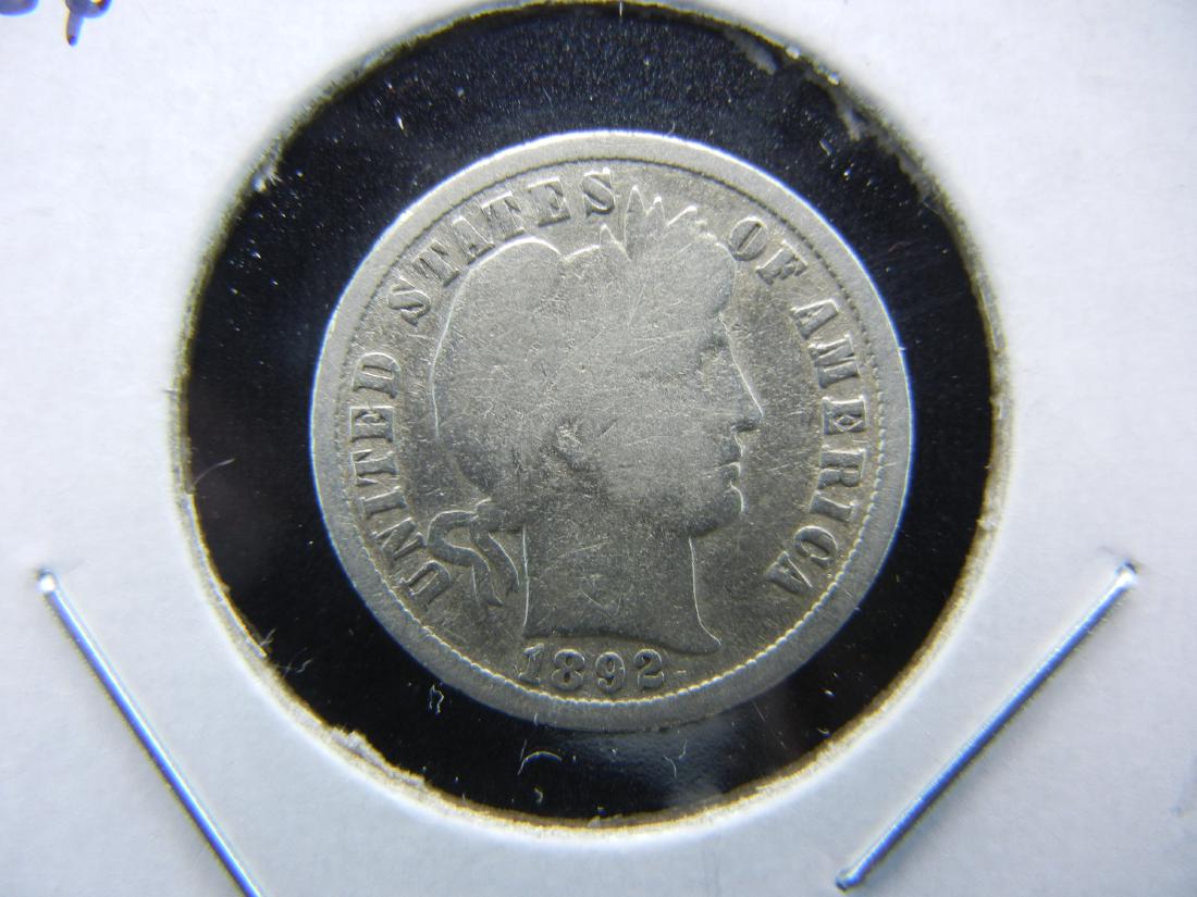 1892-O Barber Dime .  VG. (1 of 3)