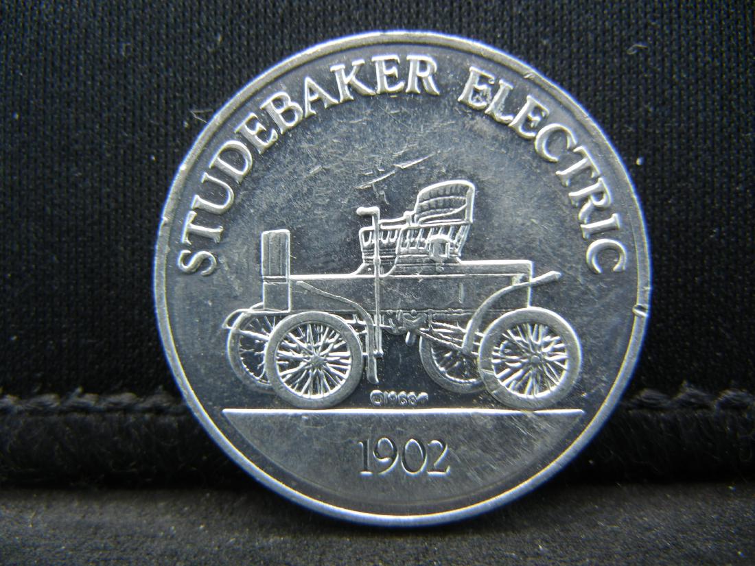 1902 STUDEBAKER ELECTRIC CAR (ANTIQUE CAR COIN SERIES), (1 of 2)