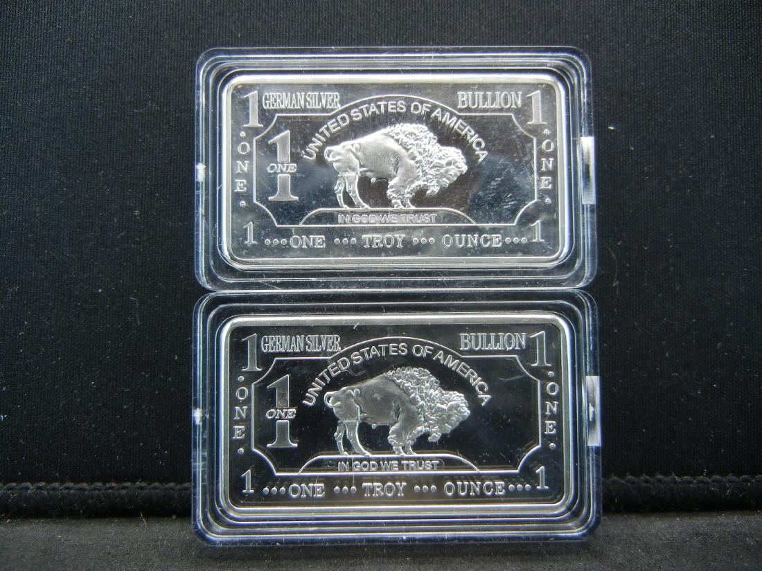 2 CLAD German Silver Bars (1 of 2)