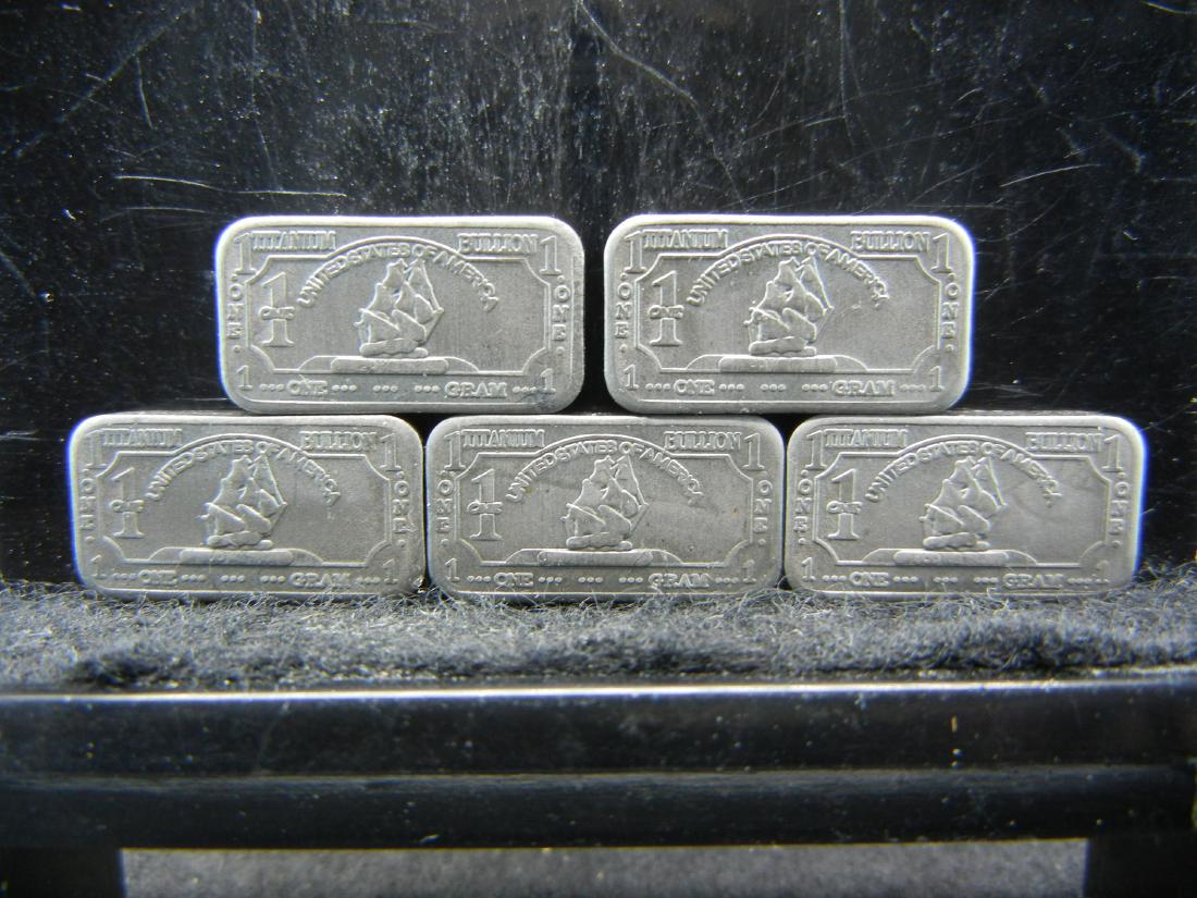 5 1 Gram Titanium Collector Bars: 5 1 Gram Titanium Collector Bars