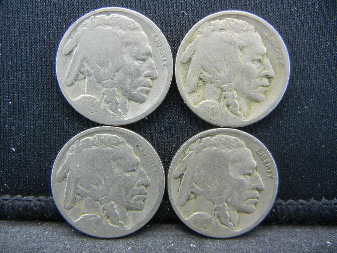 1920, 24, 27, 28 Buffalo Nickels (1 of 2)