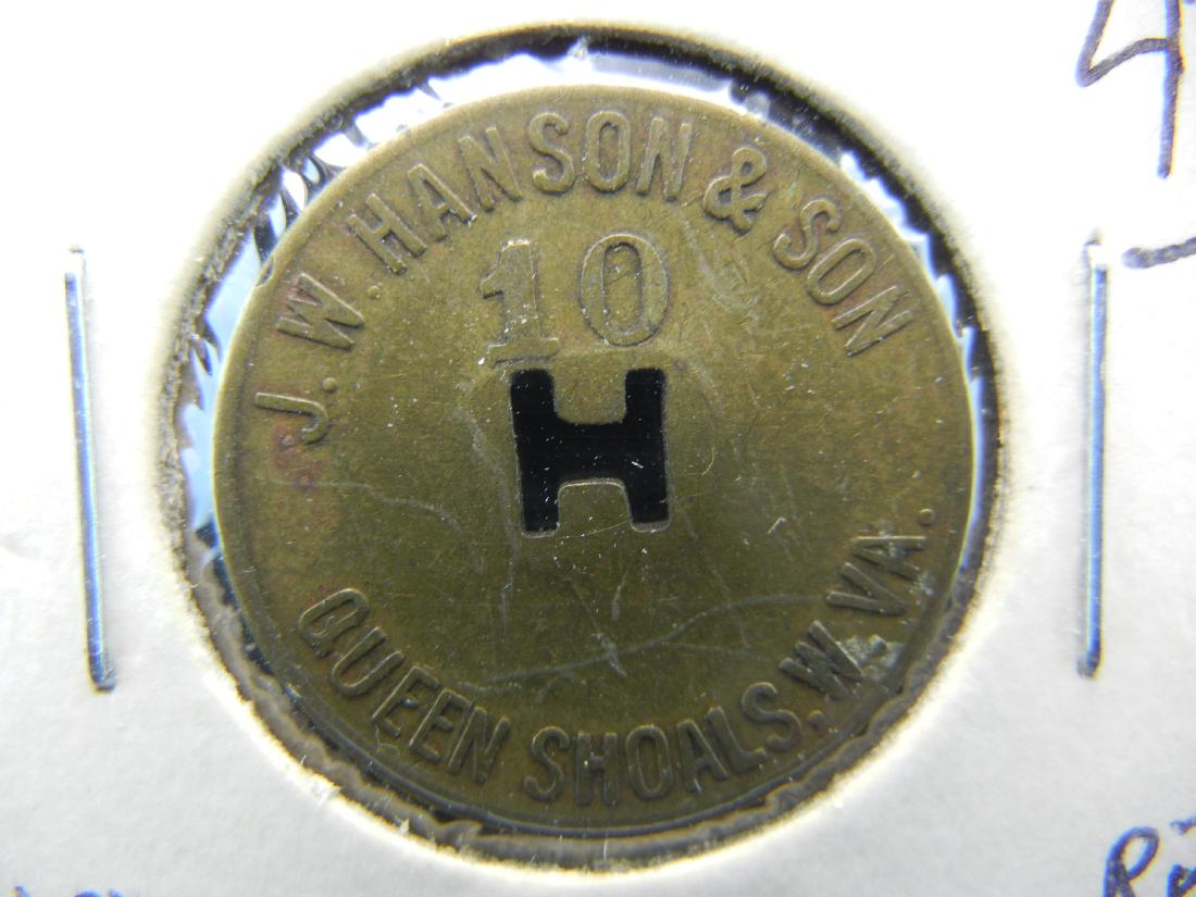 Coal Script J.W. Hanson & Son Queen Shoals W. Va. Ten (1 of 3)