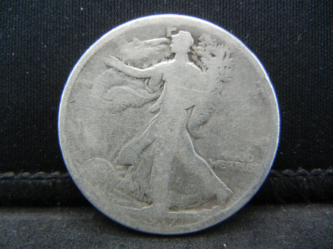 1917 SILVER LIBERTY (90%) HALF, (ONLY 12.2 MILL EVER: 1917 SILVER LIBERTY (90%) HALF, (ONLY 12.2 MILL EVER MINTED), 2ND YEAR/102 YRS OLD, INCREDIBLE COIN!
