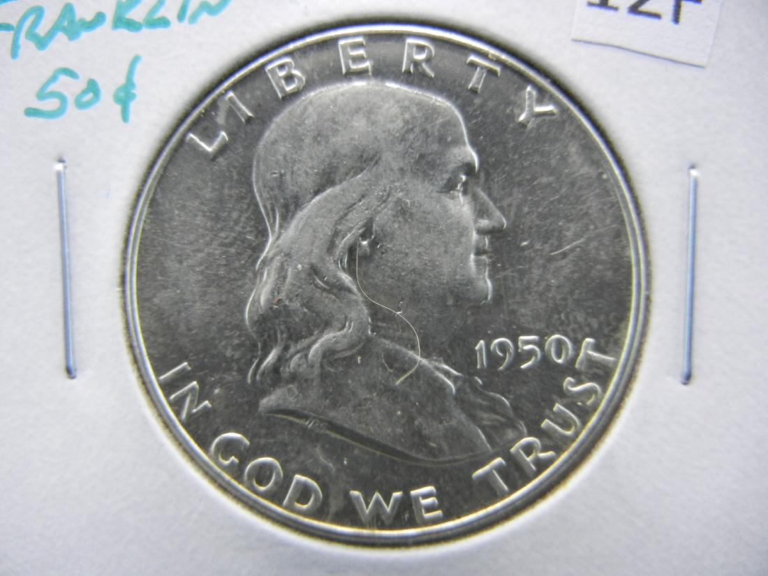 1950 Franklin Half Dollar UNC (1 of 3)