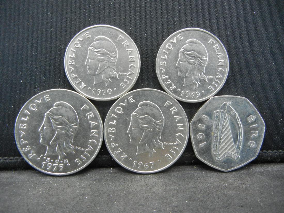 1969,1970 20 Francs Polynesie, 1967, 1975, 50cent Franc (1 of 2)