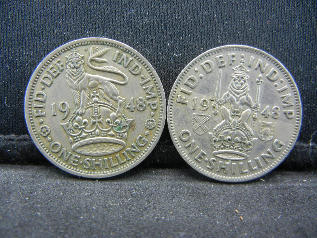 (2) 1948  Great Britain One Schillings (1 of 2)