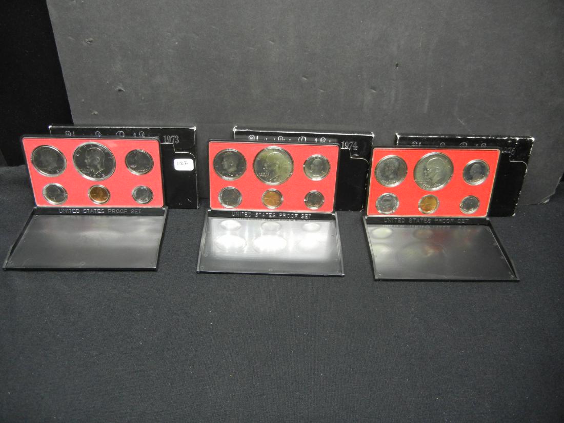 1973 1974 1975 US Proof Sets (1 of 7)