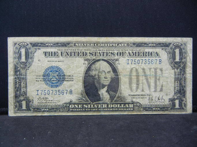 1928 B $1 Us Silver Certificate 1928 B $1 Us Silver Certificate