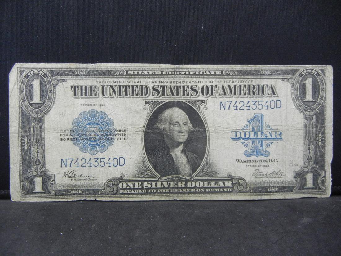 1923 $1 US Silver Certificate. Large Note (1 of 3)